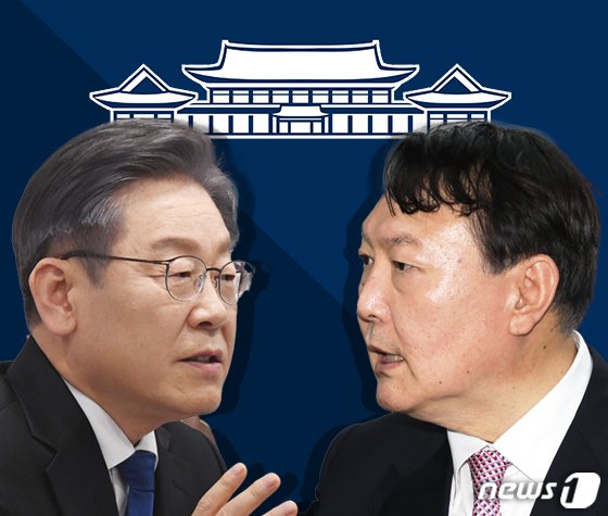 이재명 더불어민주당 대선 후보(왼쪽)와 윤석열 국민의힘 대선 후보. 사진=뉴스1