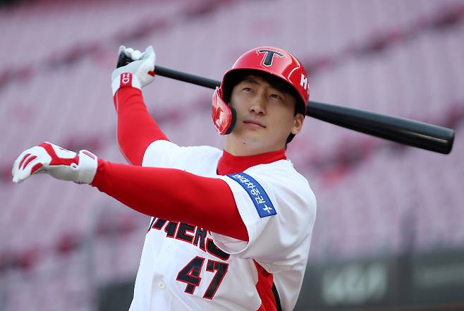 배트 휘두르는 나성범. 연합뉴스