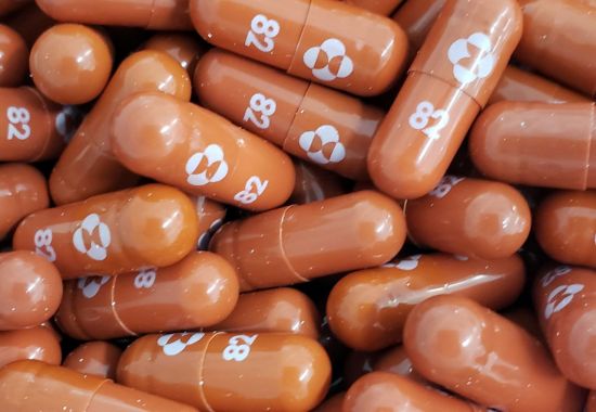 미국 머크(MSD)의 먹는 코로나19 치료제 '라게브리오(몰누피라비르)' [이미지출처=로이터연합뉴스]