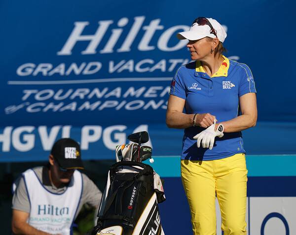 미국여자프로골프(LPGA) 투어 2022년 시즌 개막전 힐튼 그랜드 베케이션 토너먼트 오브 챔피언스에 출전한 안니카 소렌스탐. 사진제공=LPGA