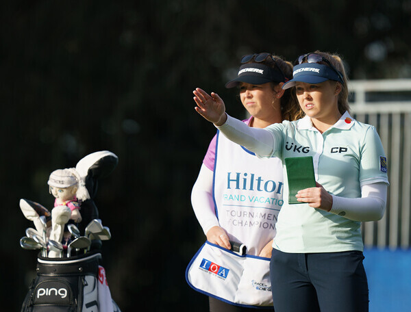 미국여자프로골프(LPGA) 투어 2022년 시즌 개막전 힐튼 그랜드 베케이션 토너먼트 오브 챔피언스에 출전한 브룩 헨더슨. 사진제공=LPGA