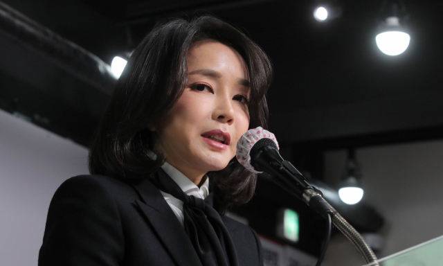 윤석열 국민의힘 대선 후보의 부인 김건희 코바나컨텐츠 대표. 뉴시스