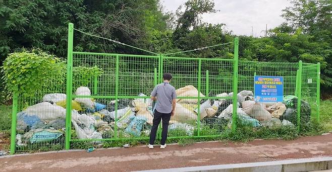 [증평=뉴시스] 영농폐기물 공동집하장. (사진=증평군 제공) photo@newsis.com *재판매 및 DB 금지