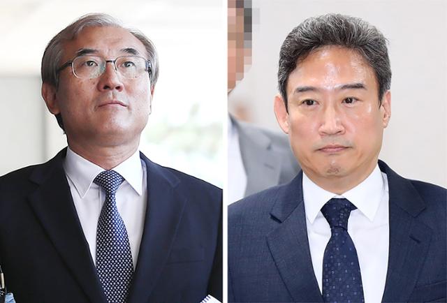 이민걸(왼쪽) 전 법원행정처 기획조정실장과 이규진 전 대법원 양형위 상임위원. 연합뉴스