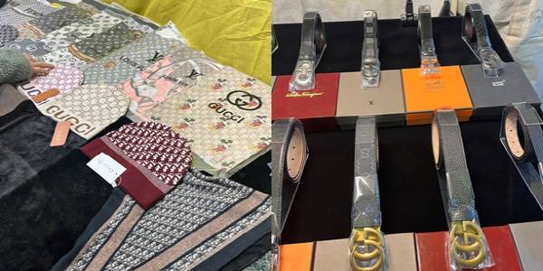 26일 오후 10시경 서울 중구 동대문 새빛시장에서 판매하고 있는 짝퉁. [최아영 기자]