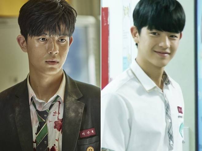 배우 로몬. ‘지금 우리 학교는’(왼쪽)과 MBC ‘파수꾼’ 스틸. 넷플릭스, MBC