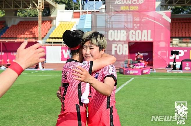 [서울=뉴시스]여자축구 대표팀 지소연 (사진 = 대한축구협회 제공)