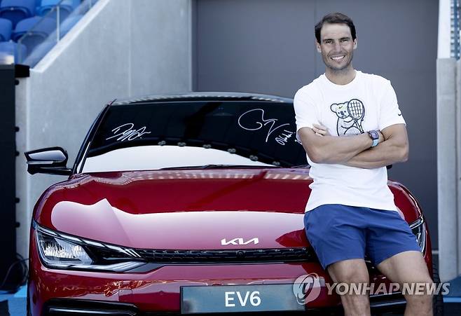 기아 '2022 호주오픈 테니스 대회' 공식 차량 전달식 [연합뉴스 자료사진]
