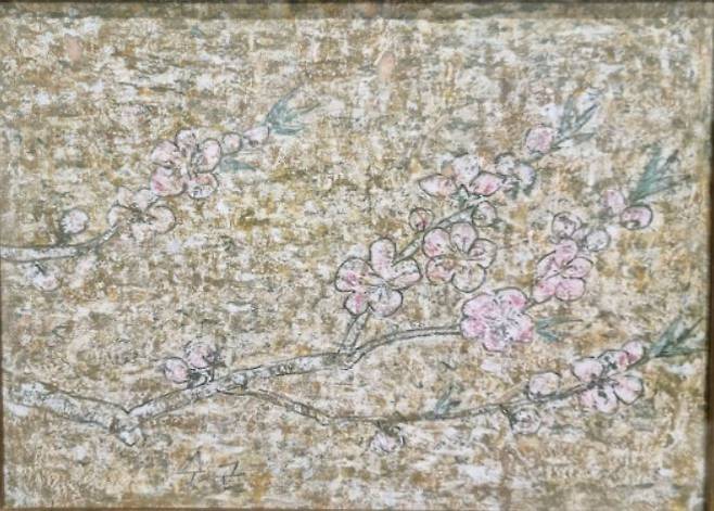 박수근 '복사꽃'(1960년대 전반)