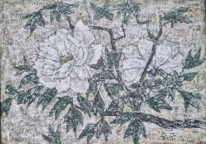 박수근 '모란'(1960년대 전반)