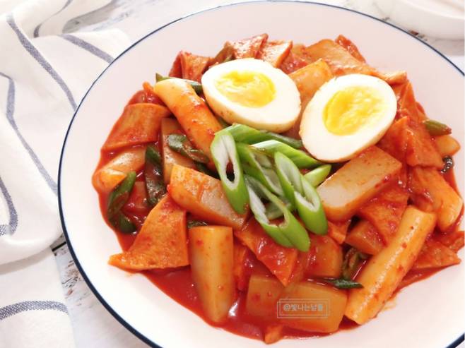 칼로리가 낮은 곤약 떡볶이, 네이버 블로그 빛나는 날들 캡처