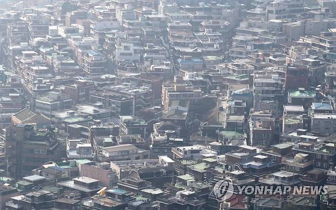 연립주택이 모여 있는 서울 시내 모습. [연합뉴스 자료사진]