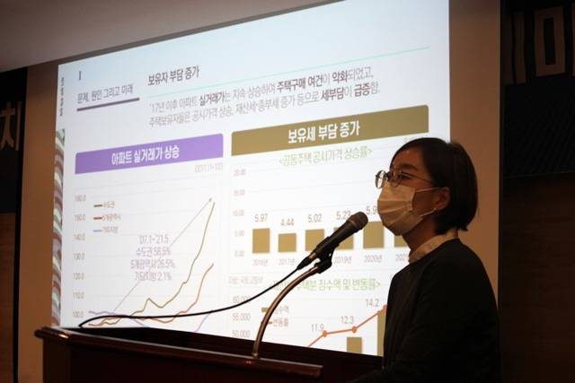 허윤경 한국건설산업연구원 경제금융연구실장(사진)은 11일 열린 '차기 정부의 건설·주택 정책 세미나'에서  "임대차 2법 시행으로 인한 부작용으로 임대료가 상승했다며 개정을 통해 시행 시기를 4~5년 늦춰야 한다"고 주장했다. /한국건설산업연구원 제공
