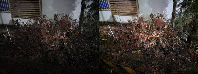 삼성전자 스마트폰 ‘갤럭시노트10+’(왼쪽)와 ‘갤럭시S22 울트라’로 촬영한 사진.ⓒ데일리안 김은경 기자