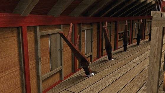 ‘임진강 거북선’ 내부 복원 이미지. 파주시