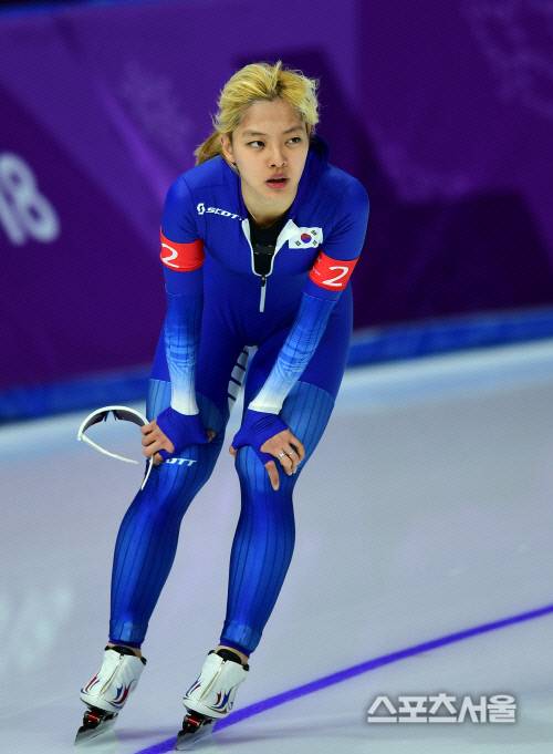 2018 평창동계올림픽 여자 팀추월 경기 당시 김보름. 스포츠서울DB