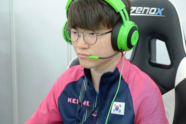 자카르타-팔렘방 아시안게임 e스포츠 시범종목 리그오브레전드 국가대표 당시 페이커. 사진=아시아올림픽평의회 홈페이지