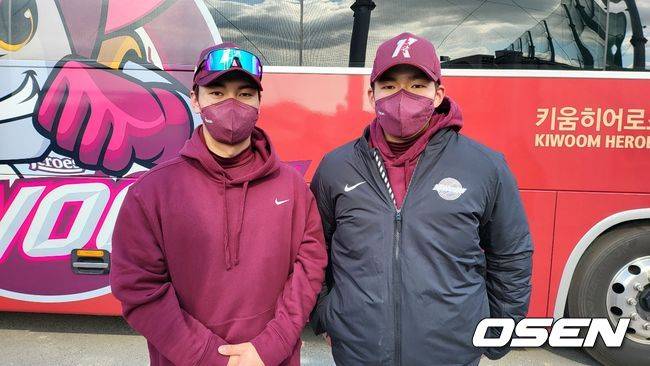 키움 히어로즈 신준우(왼쪽), 김휘집. /OSEN DB
