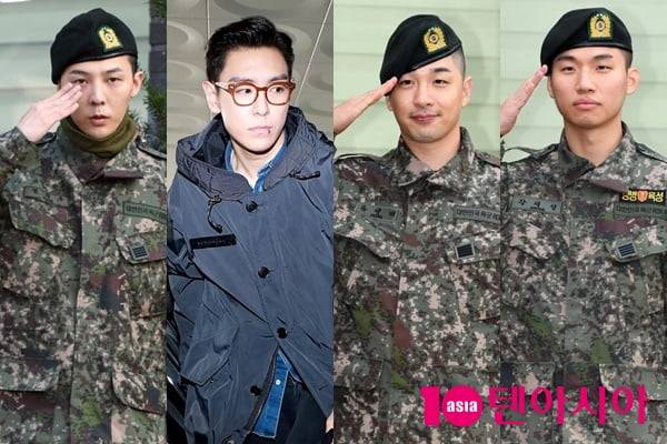 지드래곤, 탑 태양, 대성