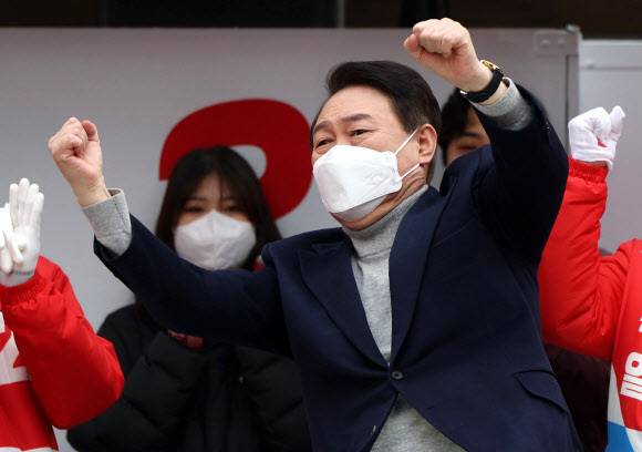 국민의힘 윤석열 대선 후보. 연합뉴스