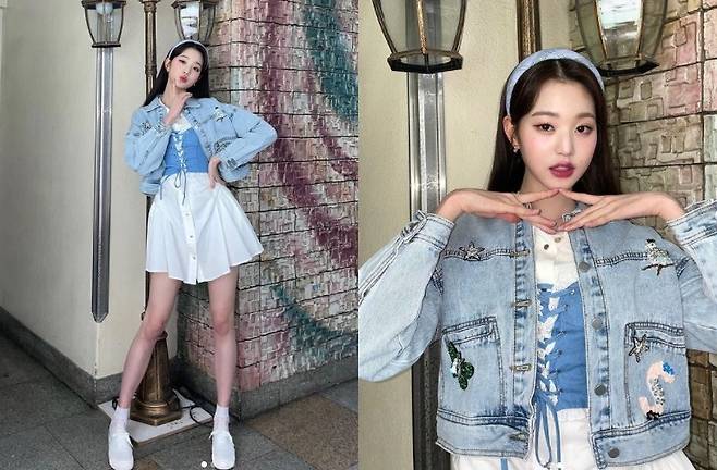 Ive Jang Won-young has revealed the recent state of her fresh charm.Jang Won-young posted several photos on his 26th day with his article Muvin of a long time through his instagram.In the photo, Jang Won-young, who shows off his charm with a blue jacket, a headband and a dress, poses. A slender figure like a pure visual and a Barbie doll gIVEs a glimpse of the centers aura.The fans responded, You are so beautiful, Queen, and Are you a princess?Meanwhile, Jang Won-young of Ive is meeting with fans on MC of KBS2 TV Music Bank.