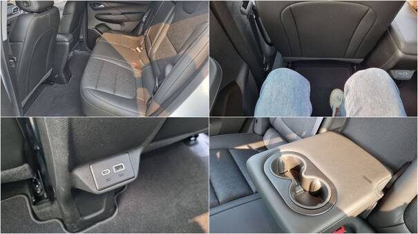 볼트EV의 뒷좌석 모습.