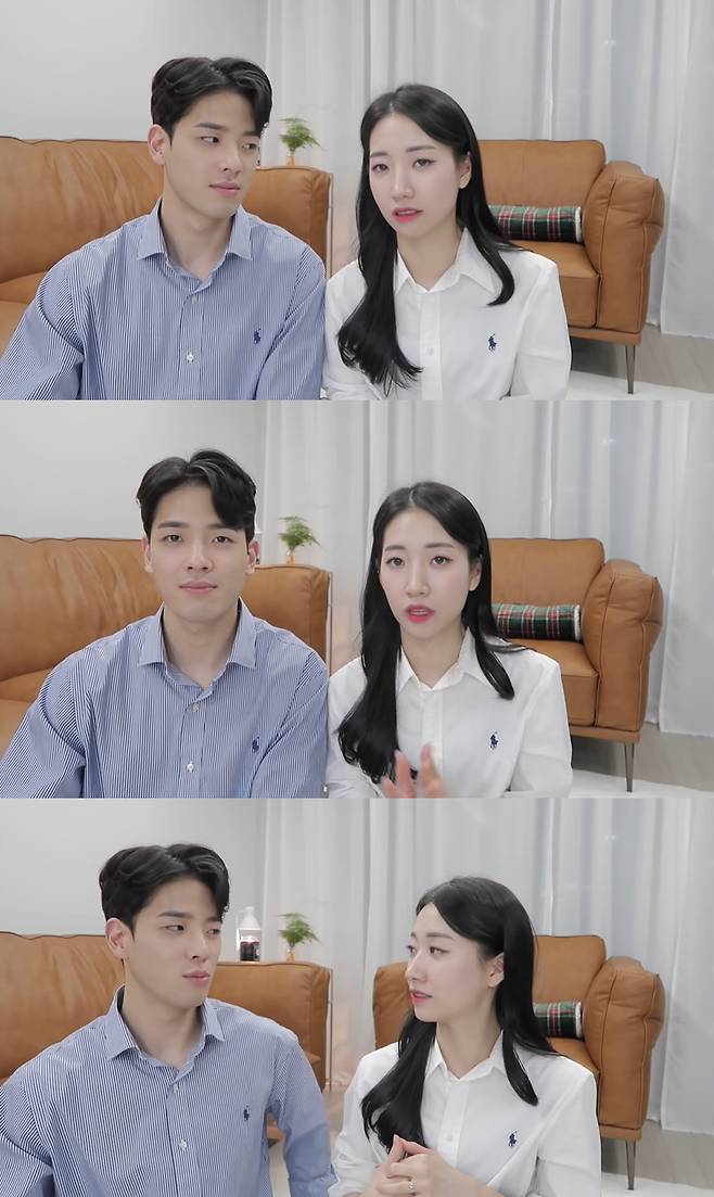 배수진(오른쪽)과 남자친구. 배수진 유튜브 채널 영상화면 캡처