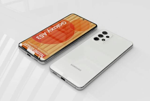 갤럭시A53 5G 모델 예상 이미지(사진=렛츠고디지털)