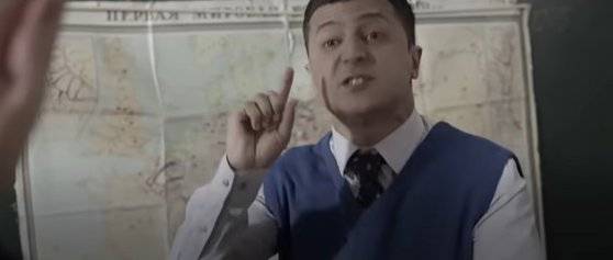 2015년 방영된 우크라이나 드라마 '국민의 종'에서 젤렌스키가 우크라이나의 부패한 정부에 대해 열변을 토하는 장면. 욕을 섞어가며 분노를 뿜어낸 이 모습을 한 학생이 찍으면서 이름없는 교사가 대통령이 된다는 허무맹랑한 스토리다. 그런데 그게 현실이 됐다. 드라마 ‘국민의 종’ 캡처