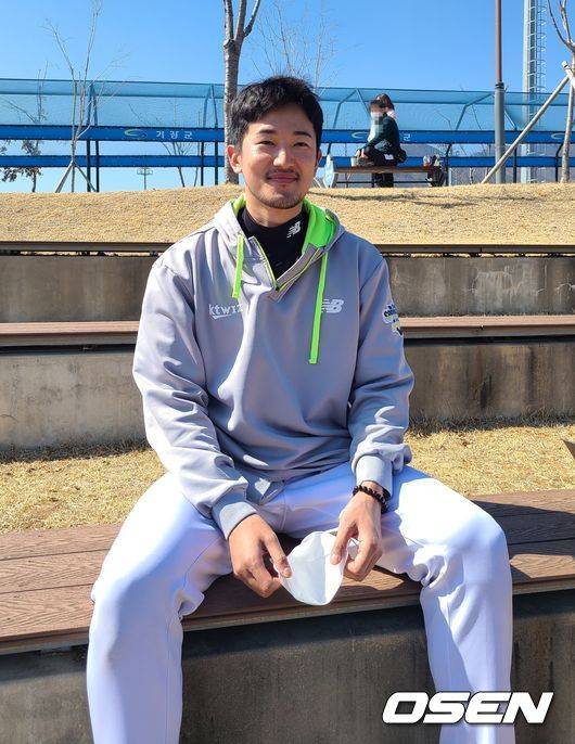 [OSEN=기장, 이후광 기자] 수염을 기른 고영표 / backlight@osen.co.kr