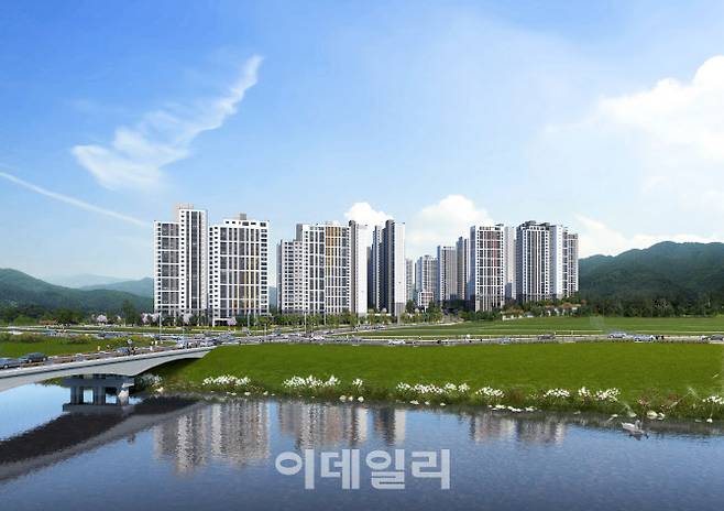 힐스테이트 몬테로이 투시도. (사진=현대건설)