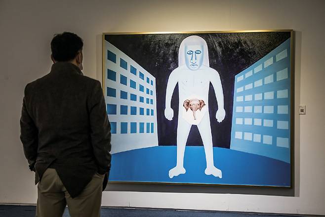 3월8일 서울 종로구 인사동11길 11 관훈갤러리에서 열린 병맛 만화가 《귀귀 개인전》ⓒ시사저널 최준필