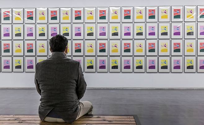 3월8일 서울 종로구 인사동11길 11 관훈갤러리에서 열린 병맛 만화가 《귀귀 개인전》ⓒ시사저널 최준필