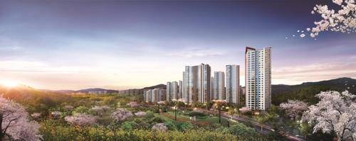 2017년에 공개된 고덕롯데캐슬베네루체 투시도 [롯데건설 제공]