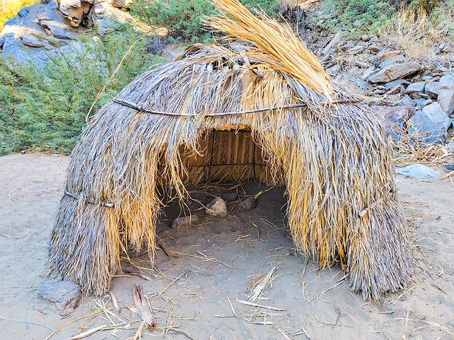 원주민 카우일라 부족이 거주했던 전통집을 재현했다.