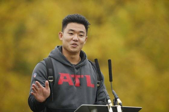 애틀랜타와 다년 계약에 성공한 한국계 키커 구영회. [로이터=연합뉴스]