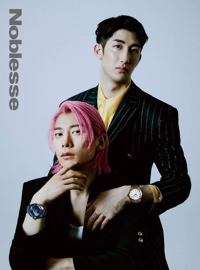 ▲오메가 곽윤기&박장혁 선수 노블레스 화보. (사진=오메가)