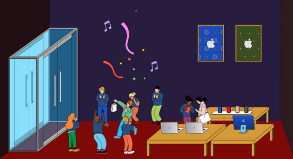 애플스토어 3호점 외벽 디자인 [사진=애플코리아]