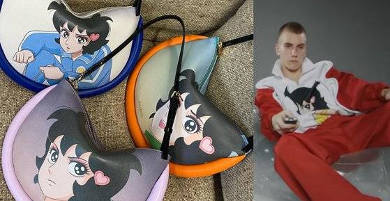 영국 패션브랜드 JW앤더슨 SNS에 올라온 2022 FW시즌 '하니' 캐릭터 의상과 이미지. JW앤더슨 인스타그램