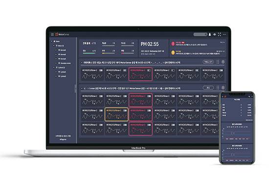 이파피루스는 AI 기반 신성장동력으로 산업용 모터 수명을 모니터링해주는 ‘모터센서’ 사업을 전개하고 있다. (이파피루스 제공)