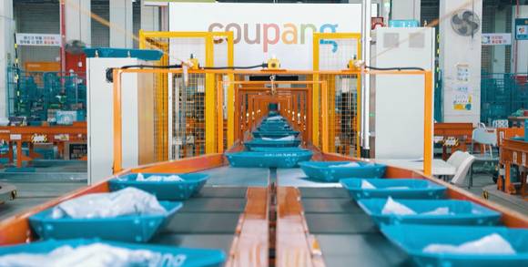 쿠팡이 물류 자동 분류 시스템 '오토소터'를 공개했다. [사진=쿠팡]