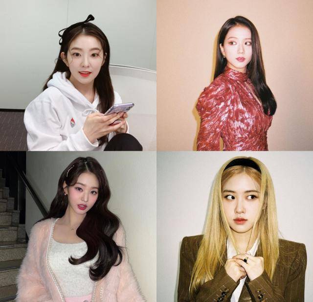 레드벨벳 아이린과 아이브 장원영은 대표적인 여름 쿨톤, 블랙핑크 지수와 로제는 대표적인 가을 웜톤 유형 스타다. 아이린 지수 장원영 로제 SNS