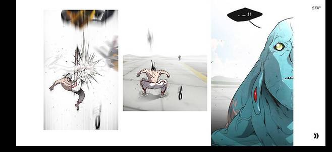 초인의 시대: 방치형 키우기, 스토리 모드 화면