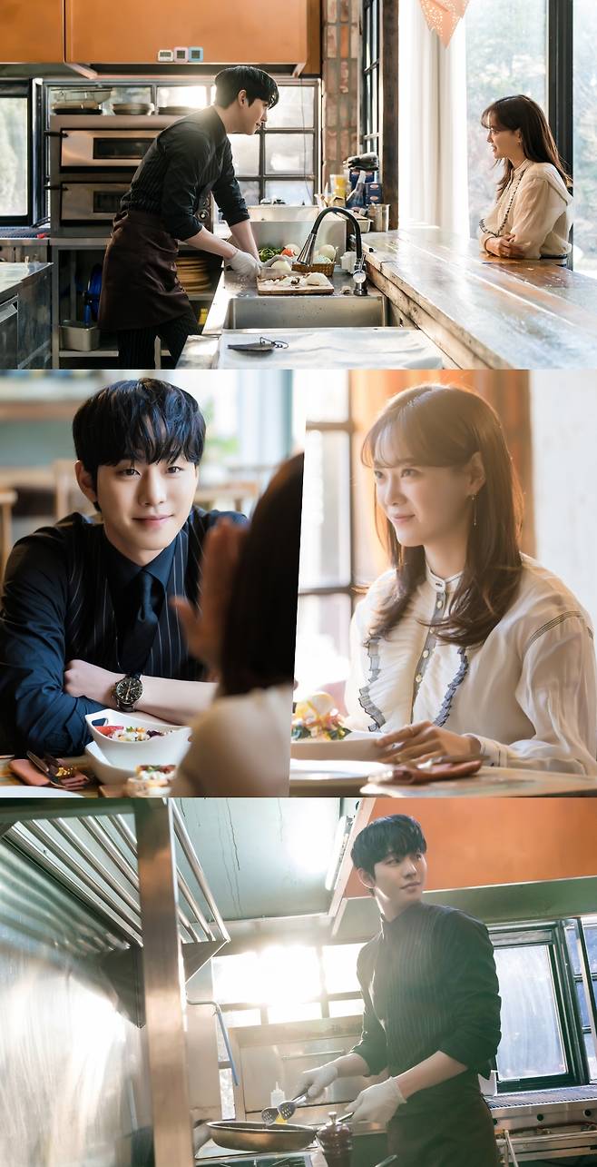 SBS Mon-Tue drama In-house Matching (director Park Sun-ho/playplayplay by Han Sul-hee, PR/Project Kakao Entertainment/Produced Cross Pictures) is getting a hot response by bursting romance between Kang Tae-moo (Ahn Hyo-seop) and Shin Ha-ri (Kim Se-jeong).The audience rating of the last 8 times, when the kiss of the two people was made, was 10.8% nationwide and 11.6% in the metropolitan area.In the meantime, Shin Hari pushed him out because he thought that he did not fit with the president Kang Tae-moo.Kang Tae-moo nevertheless waited for Shin Ha-ri, doing Confessions and Confessions without giving up.The shaking Sinhari realized his mind when Kang Tae-moo was told that he was looking at the line, and the straight kiss of Sinhari, who completely arranged his troubles and conflicts, gave him more thrilling ecstasy.From the 9th episode of In-house Match broadcasted on March 28, Kang Tae-moo and Shin Ha-ris full-scale love begins.The dates of two people who became real lovers, not the fake dates they had contracted, will turn the house theater into pink, and even when they are fake, they are excited about how much more they really will be.In the photo, Kang Tae-moo is cooking with an apron in the kitchen for Shin Ha-ri, and Kang Tae-moo, who is passionate about his work, is a man who cooks well enough to have a certificate.Kang Tae-moo, who has been targeting Shin Ha-ris favorite food, is attracted by cooking directly.Shin Ha-ri is happy to see such a strong woman. She is shy and girlish in love.Kang Tae-moo, who teased such a cute look at Shin Ha-ri, was also captured.Attention is focused on what is happening to Shin Ha-ri, who is scrambling to face with his hands, and the cooking date scene of the two people with the highest sweetness.The happy times of Taemu and Hari who became real lovers are drawn, especially the change of Hari who fell in love will come more lovingly.I hope that Haris straight line, Kim Se-jeongs thrilling performance, is as good as the tamu. The 9th SBS Mon-Tue drama In-house Match will be broadcast on Monday, March 28 at 10 pm, when Kang Tae-moo and Shin Ha-ris full-scale love begins.