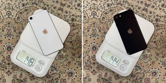 아이폰SE 2세대(왼쪽)와 아이폰SE 3세대 / 사진=백유진 기자 byj@