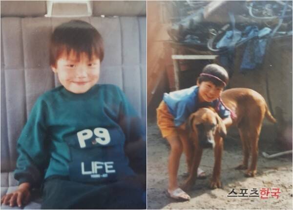 6세 무렵의 강민구 선수. 사진=선수제공.