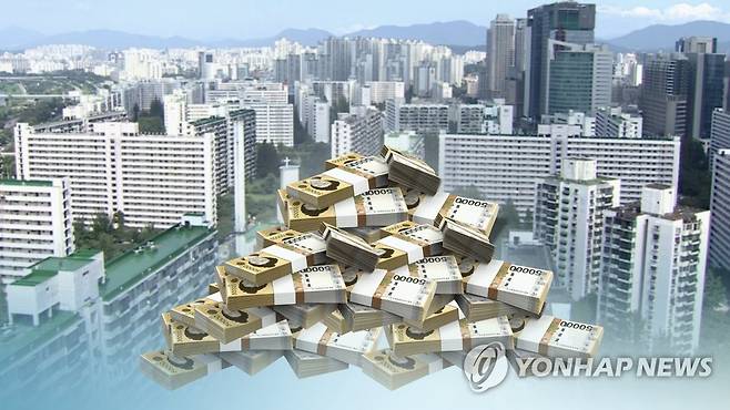 '억소리' 부담금…재건축 단지 긴장(CG) [연합뉴스TV 제공]