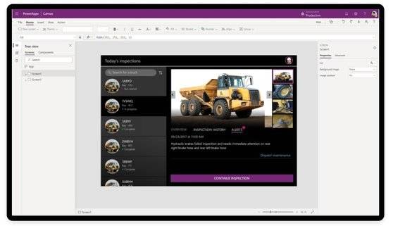 MS의 파워앱스 기반으로 만든 '오늘의 점검' 앱은 차량 내에 어떤 변화가 있는지 기술적으로 감지,보고해준다. [사진 MS]