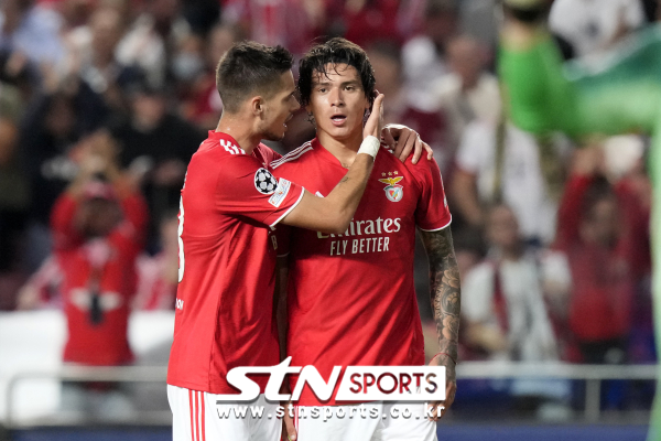 우루과이 국가대표이자 벤피카 SL 스트라이커 다윈 누녜스. 사진｜늇시스/AP