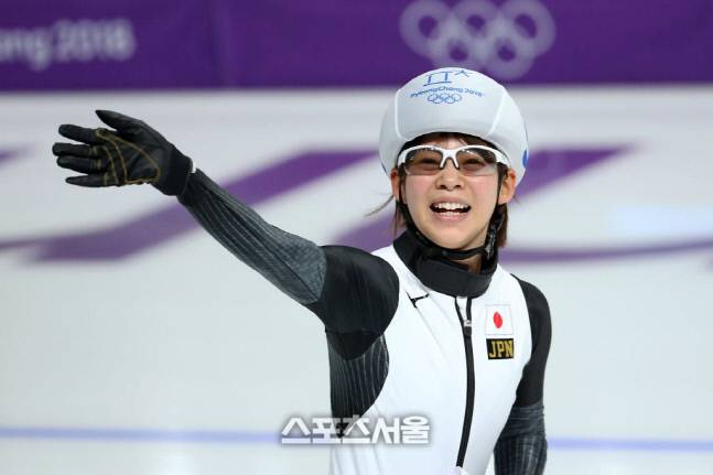 2018 평창동계올림픽 때의 다카기 나나. 국제빙상경기연맹(ISU)